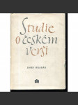 Studie o českém verši - náhled