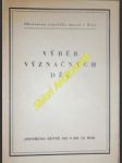 Výběr význačných děl - náhled