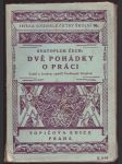 Dvě pohádky o práci čech svatopluk - náhled
