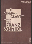 Franz Schmidt Streich Quartett II - náhled