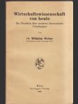 Wirtschaftswissenschaft von heute - náhled