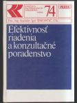 Efektívnosť riadenia a konzultačné poradenstvo - náhled