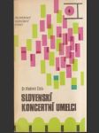 Slovenskí koncertní umelci - náhled