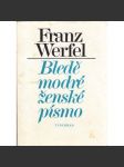 Bledě modré ženské písmo - náhled