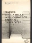 ...a na ochozech smrt jsi viděl stát  - náhled