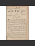 Akademické listy, ročník IV., čísla 1-18/1880-1881 - náhled