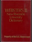 Webster´s New Riverside University Dictionary II (veľký formát) - náhled