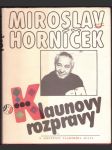 Klaunovy rozpravy horníček miroslav - náhled