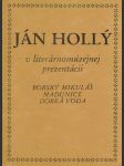 Ján hollý v literárnomúzejnej prezentácii - náhled