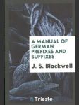 A Manual of German Prefixes and Suffixes - náhled