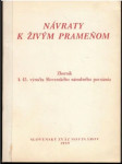 Návraty k živým prameňom - náhled