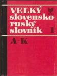 Veľký slovensko- ruský slovník 1 A-K (veľký formát) - náhled