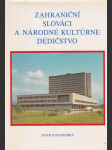 Zahraniční slováci a národné kultúrne dedičstvo (veľký formát) - náhled