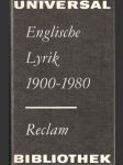 Englische lyrik 1900-1980 - náhled