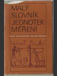 Malý slovník jednotek měření  - náhled