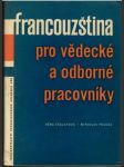 Francouzština pro vědecké a odborné pracovníky - náhled