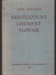 Šestijazyčný chemický slovník - náhled
