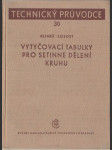 Vytyčovací tabulky pro setinné dělení kruhu - náhled