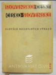 Slovensko-český a česko-slovenský slovník rozdílných výrazů - náhled