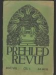 Přehled revuí č.1 roč.VIII. - náhled
