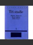 Tři studie - Božena Němcová, Karel Sabina, Julius Zeyer (edice: Kritické rozhledy) [literární věda, literatura] - náhled