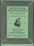 Moderne bauformen - monatshefte für architektur und raumkunst - xxviii. jahrgang - heft 10  oktober 1929 - náhled