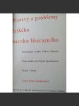 Postavy a problémy českého baroku literárního (literární věda, protireformace, barokní literatura; podpis Vilém Bitnar) - náhled