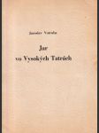Jar vo Vysokých Tatrách s podpisom autora - náhled