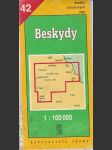 Rozkladací turistická mapa beskydy 1: 100000 - náhled