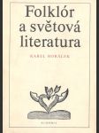 Folklór a světová literatura - náhled