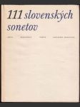 111 slovenských sonetov - náhled