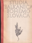 Studia balkanica Bohemo- Slovaca 1 - náhled
