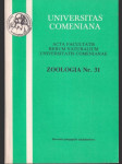 Zoologia Nr. 31 Universitas Comeniana - náhled