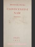 Člověčenství naše - povídky - pecka dominik - náhled