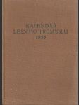 Kalendář lesního průmyslu 1955 - náhled