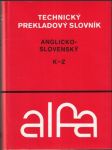 Technický prekladový slovník anglicko-slovenský K-Z - náhled