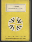 Italská renesanční lyrika - náhled