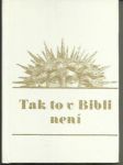 Tak to v Bibli není - náhled