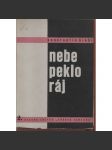 Nebe, peklo, ráj (obálka a typografie Karel Teige) - Konstantin Biebl - Básně z let 1929-1930 (edice Růžová zahrada) - náhled