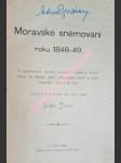 Moravské sněmování roku 1848-49 - dvořák jindřich - náhled