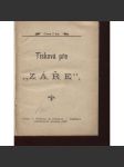Tisková pře „Záře“ - náhled