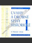 Úvahy a drobné spisy historické I. a II.(2 svazky) - náhled