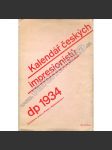 Kalendář českých impresionistů, 1934 - náhled