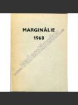 Marginálie 1968 (Sborník, Spolek českých bibliofiů, mj. Karel Zink - Spolek čských bibliofilů a knihomilské tisky, J. Javůrek - Česká bibliofilie po roce 1945, ilustrace Karel Svolinský, C. Bouda, F. KObliha) - náhled