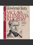 Důvěrné listy Václava Klementa Klicpery (edice: Okamžiky) [Václav K. Klicpera, literární věda, korespondence) - náhled