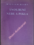 Snoubení nebe a pekla - blake william - náhled