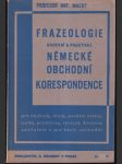 Frazeologie německé obchodní korespondence - náhled