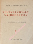 Všetkej chvály najhodnejšia - meditácie na september - náhled