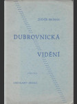 Dubrovnická vidění - podpis autora - náhled