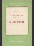O literatuře - náhled